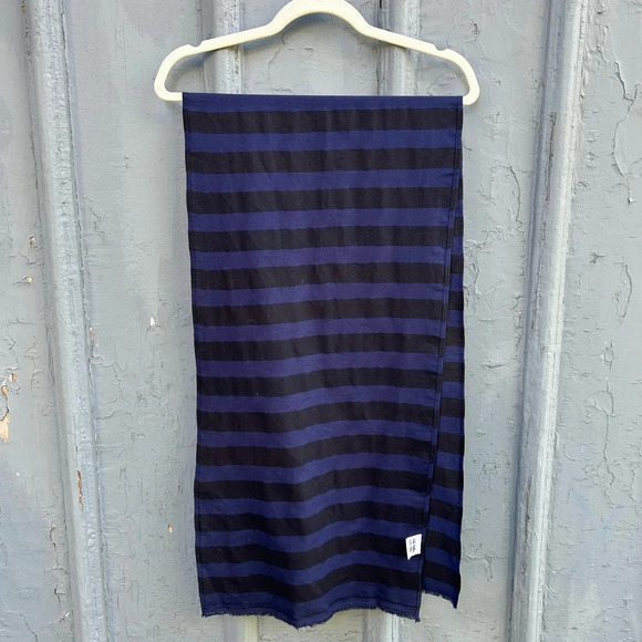 Kate Austin Cotton Striped Scarf, size 60” x 15” - Picture 3 of 8